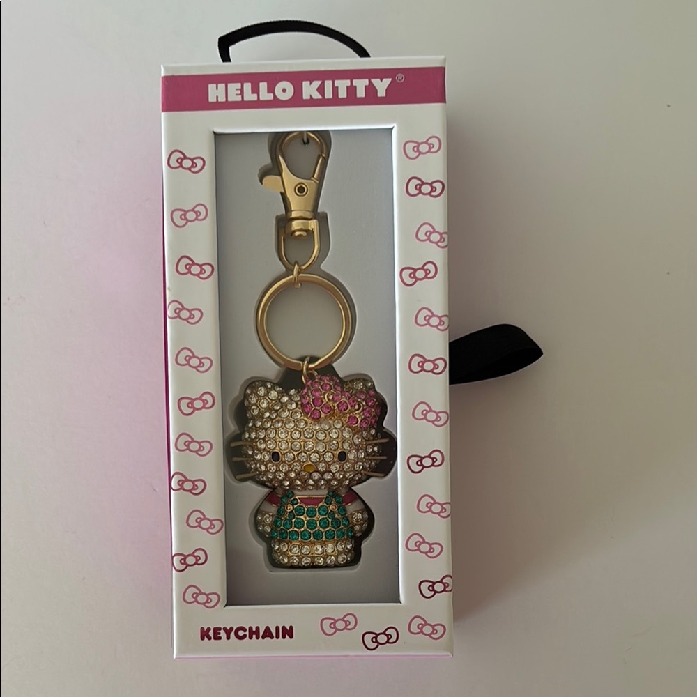 Hello Kitty Rhinestone Bag charm /Keychain - Picture 2 of 8